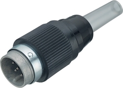 Bayonet cable connector, Contacts: 3, 5.0 - 8.0 mm, shielding is not possible, solder, IP40