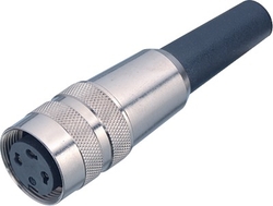 M16 IP40 female cable connector, Contacts: 2, 3.0 - 6.0 mm, shielding is not possible, solder, IP40