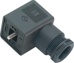 Size A female connector (panel mount), Contacts: 3+PE, 8.0 - 10.0 mm, not shielded, screw clamp, IP40 without seal, VDE, ESTI+