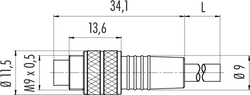 Erkek Kablolu Tip 5 Kontaklı Konnektör