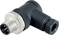 M12-B male angled connector, Contacts: 5, 4.0 - 6.0 mm, not shielded, screw clamp, IP67, UL