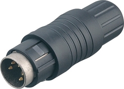 Push-Pull cable connector, Contacts: 4, 4.0 - 8.0 mm, shieldable, solder, IP67