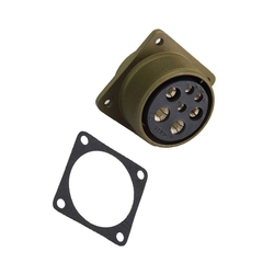 4 Contact Receptacle 180° Straigth Female Military Connector (MIL-DTL-5015)